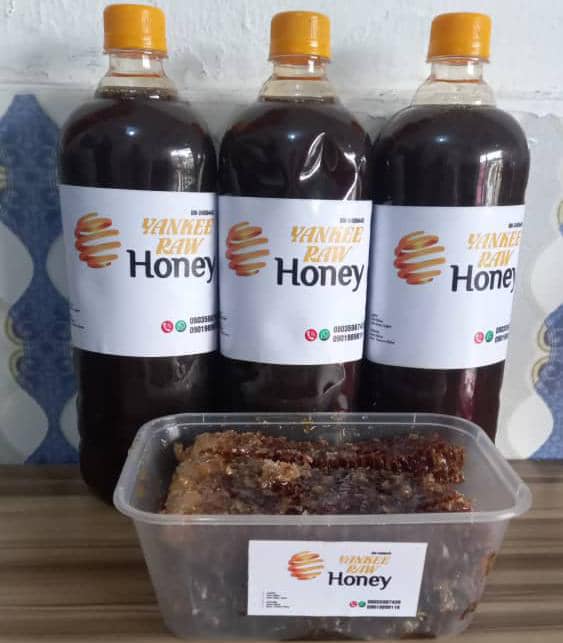 Honey closeup shot